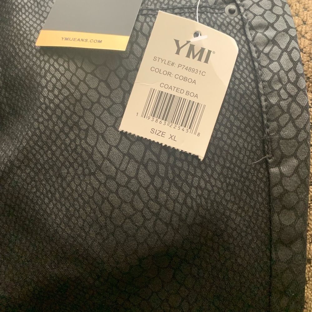 YMI Collections Black Textured Pants